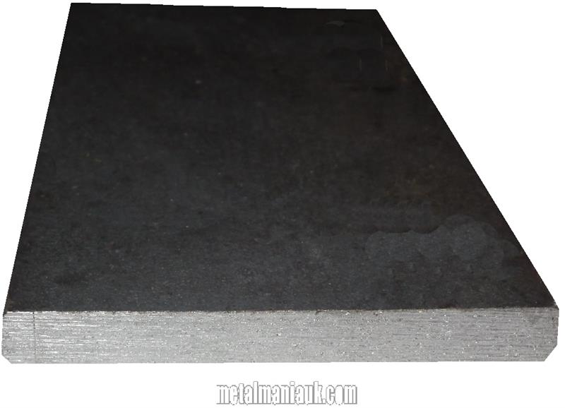 Steel black flat strip 200mm x 6mm x 250 mm 