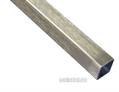 Buy Stainless steel box section 1.4301DP 20mm x 20mm x 2mm wall Online