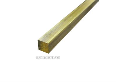 Buy Brass square bar CW614N CZ121 3/8