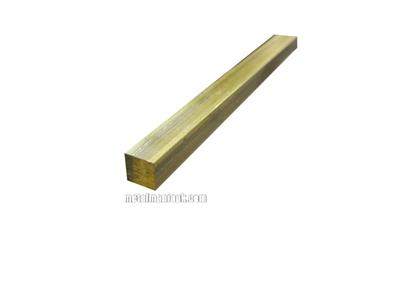 Buy Brass square bar CW614N CZ121 1/4