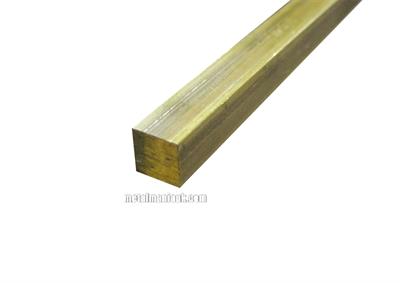 Buy Brass square bar CW614N CZ121 1/2