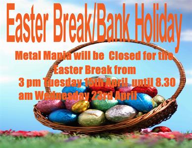 Buy We will be closed for Easter from 3pm Tuesday 15th April until 8.30 am Wednesday 23rd April Online
