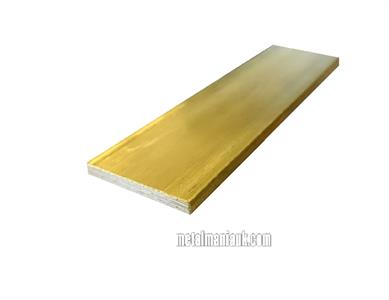 Buy Brass flat  bar CZ121 spec 1 x 1/8 Online