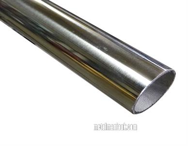 Buy Stainless steel tube Mirror polished 30mm O/D x 2mm wall Online