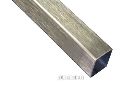 Buy Stainless steel box section 1.4301 Dpol spec 25mm x 25mm x 2mm wall Online