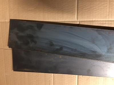 Buy Steel black flat 100mm x 3mm x 1.5m steel strip - 2 in pack Online