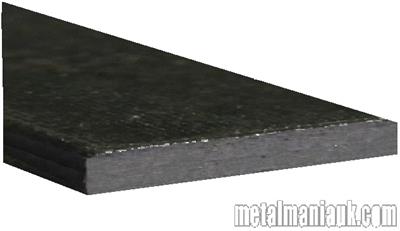 Buy Black Flat steel strip 100mm x 6mm