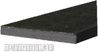 Black Flat steel strip 75mm x 6mm